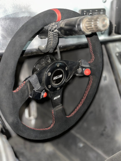 13.5'' MOJAB Flat Steering Wheel Leather or Suede