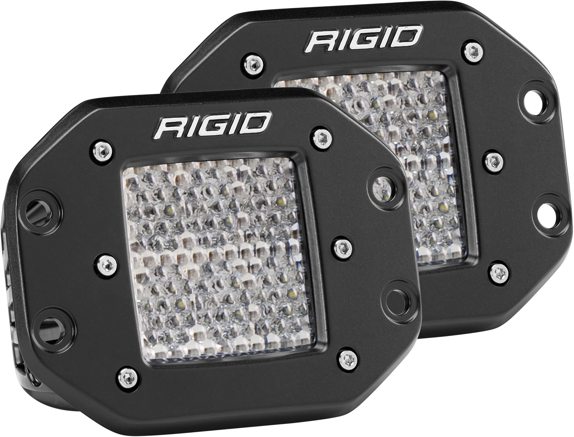 Diffused Flush Mount Pair D-Series Pro RIGID Industries - Default Title