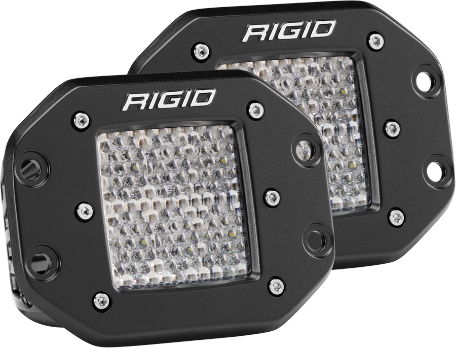 Diffused Flush Mount Pair D-Series Pro RIGID Industries - Default Title
