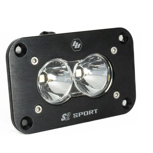 LED Work Light Clear Lens Spot Pattern Flush Mount Each S2 Sport Baja Designs - 541001