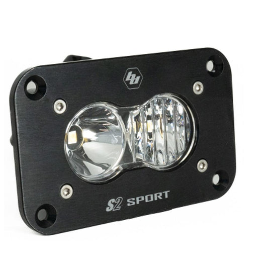 LED Work Light Clear Lens Driving Combo Pattern Flush Mount Each S2 Sport Baja Designs - 541003