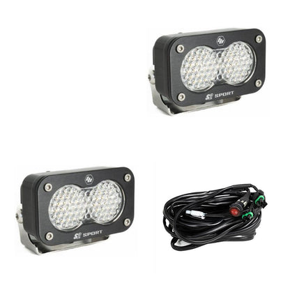 LED Work Light Clear Lens Work/Scene Pattern Pair S2 Sport Baja Designs - 547806