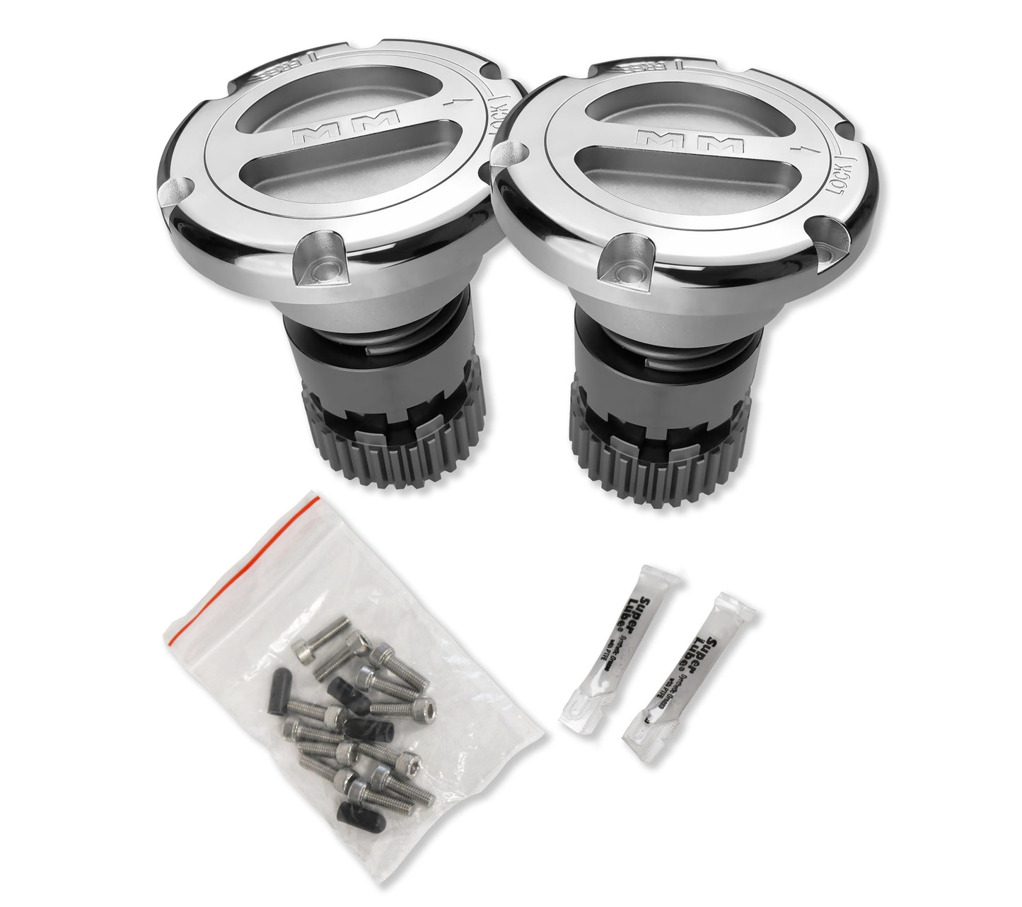 Premium Super Duty Locking Hubs 35 Spline 2005+ Ford Mile Marker