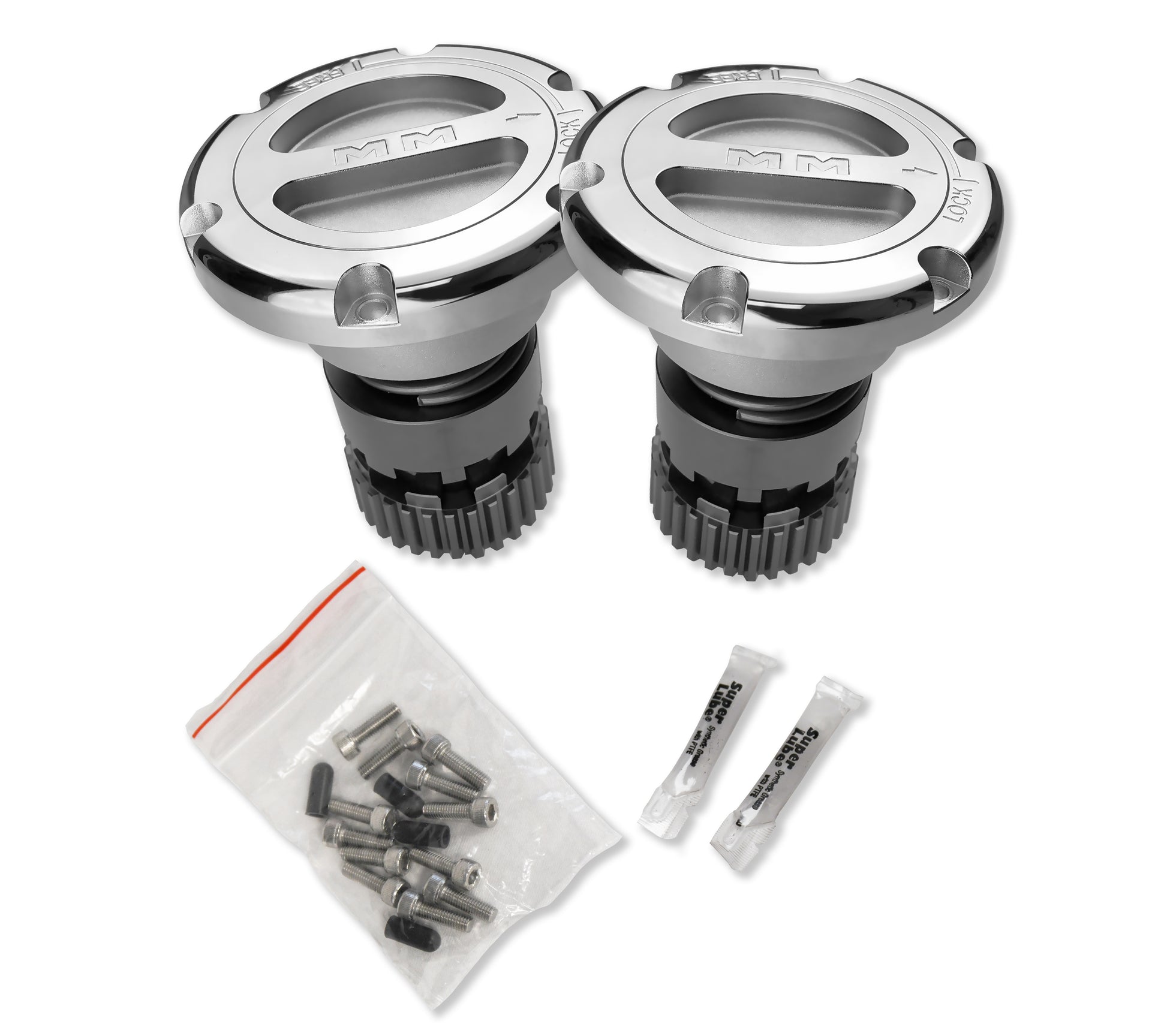 Premium Super Duty Locking Hubs 35 Spline 2005+ Ford Mile Marker