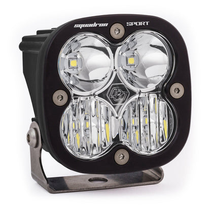 LED Light Pod Wide Cornering Pattern Clear Black Squadron Sport Baja Designs - 550005
