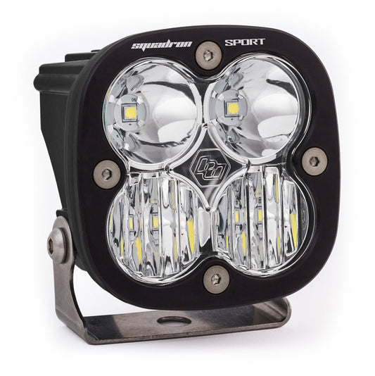 LED Light Pod Wide Cornering Pattern Clear Black Squadron Sport Baja Designs - 550005