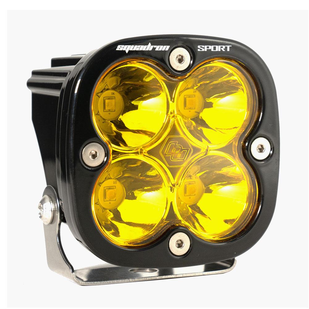 LED Light Pod Spot Pattern Clear Baja Amber Black Squadron Sport Baja Designs - 550011
