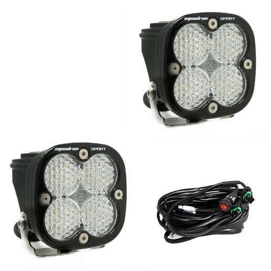 LED Light Pods Clear Lens Work/Scene Pair Squadron Sport Baja Designs - 557806