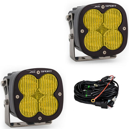 LED Light Pods Baja Amber Lens Wide Cornering Pattern Pair XL Sport Series Baja Designs - 567815