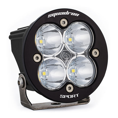 LED Light Pod Clear Lens Spot Pattern Each Squadron R Sport Baja Designs - 580001