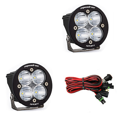 LED Light Pods Clear Lens Spot Pair Squadron R Sport Baja Designs - 587801