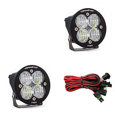 LED Light Pods Clear Lens Wide Cornering Pair Squadron R Pro Baja Designs - 597805