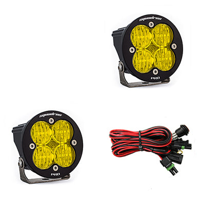 LED Light Pods Baja Amber Lens Wide Cornering Pair Squadron R Pro Baja Designs - 597815