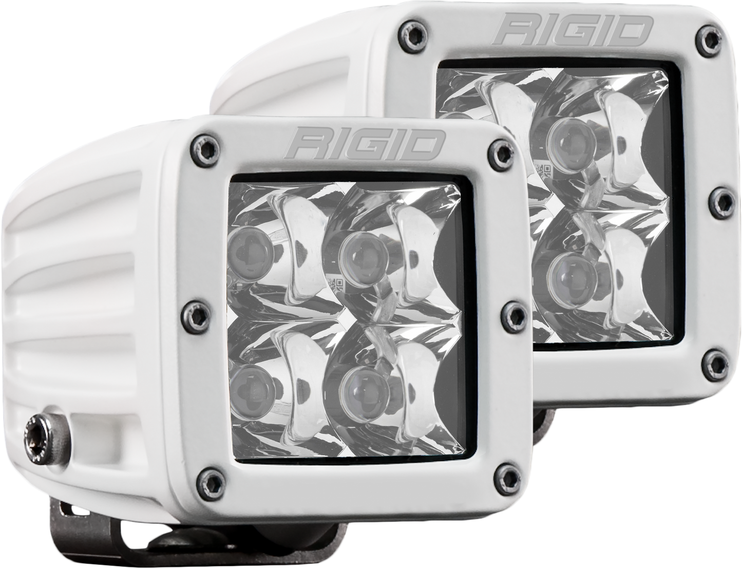 Hybrid Spot Surface Mount White Housing Pair D-Series Pro RIGID Industries - Default Title