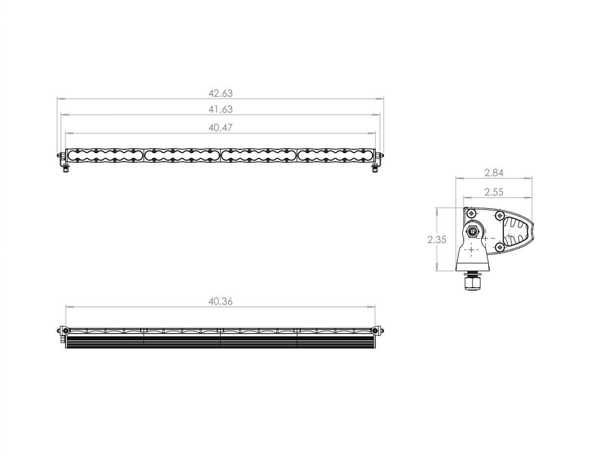 40 Inch LED Light Bar Baja Amber Wide Driving Pattern S8 Series Baja Designs - 704014