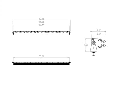 50 Inch LED Light Bar Baja Amber Driving Combo Pattern S8 Series Baja Designs - 705013
