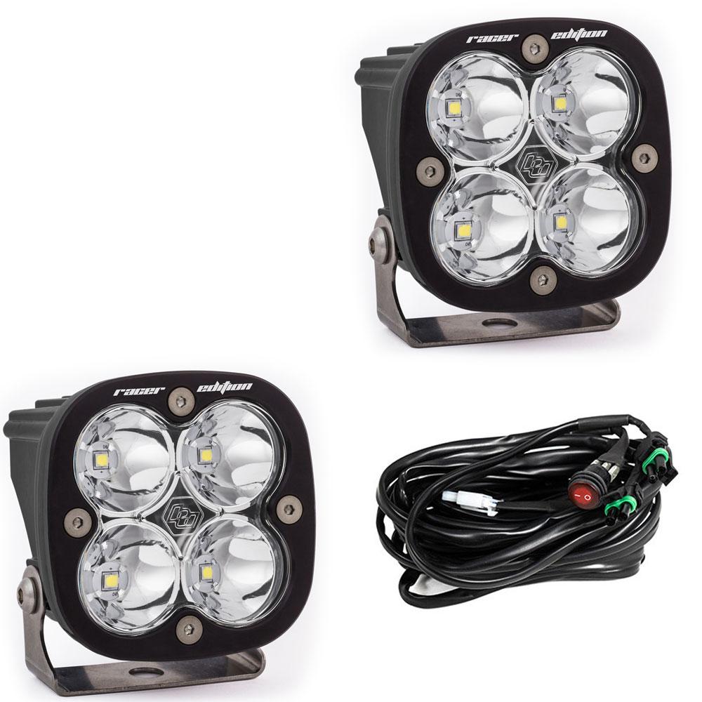 LED Light Pods Clear Lens Spot Pair Squadron Racer Edition Baja Designs - 727801