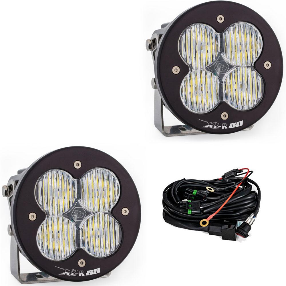 LED Light Pods Wide Cornering Pattern Pair XL R 80 Series Baja Designs - 767805