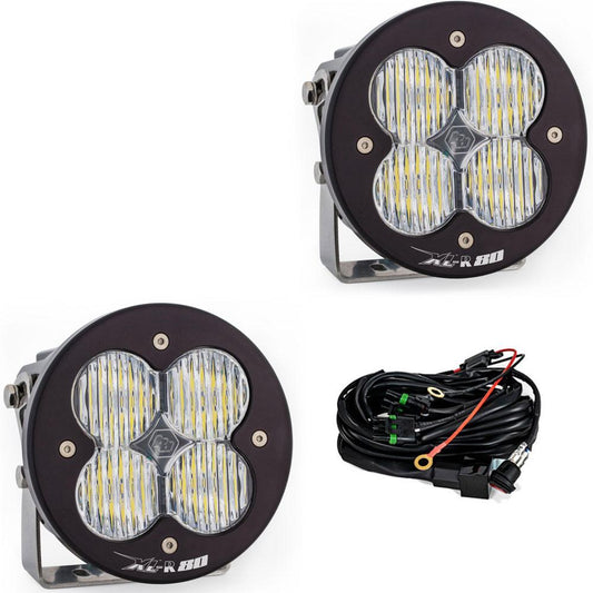LED Light Pods Wide Cornering Pattern Pair XL R 80 Series Baja Designs - 767805
