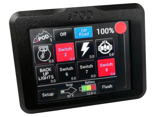 sPOD 8 Circuit Systems Add-On Touchscreen