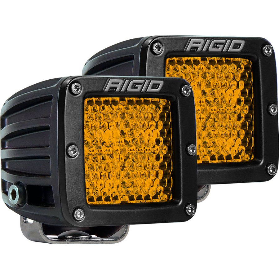 Diffused Rear Facing High/Low Surface Mount Yellow Pair D-Series Pro RIGID Industries - Default Title