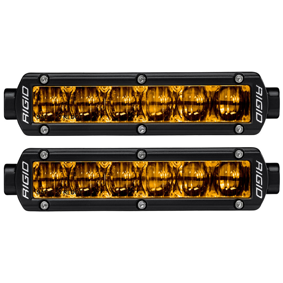SAE J583 Compliant Selective Yellow Fog Light Pair Sr-Series Pro 6 Inch Street Legal Surface Mount Rigid Industries - Default Title