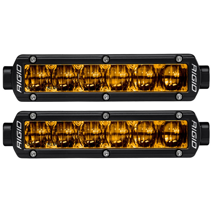 SAE J583 Compliant Selective Yellow Fog Light Pair Sr-Series Pro 6 Inch Street Legal Surface Mount Rigid Industries - Default Title
