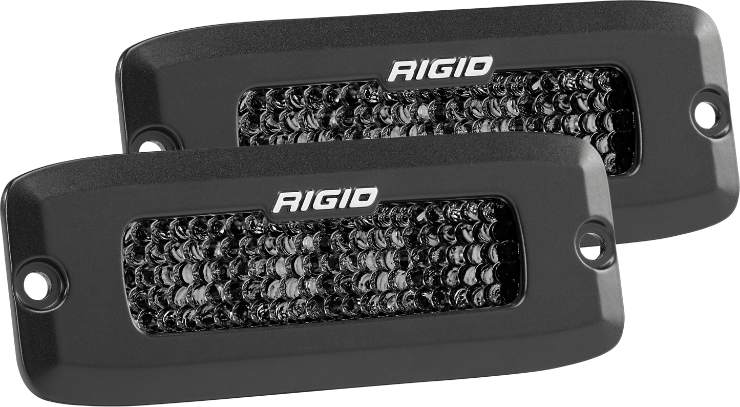 Spot Diffused Midnight Flush Mount Pair SR-Q Pro RIGID Industries - Default Title