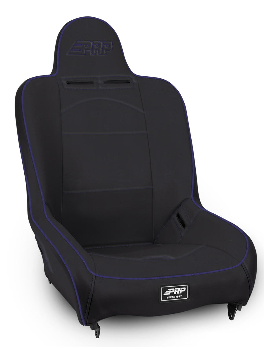 Premier High Back Suspension Seat Black and Purple Vinyl PRP Seats