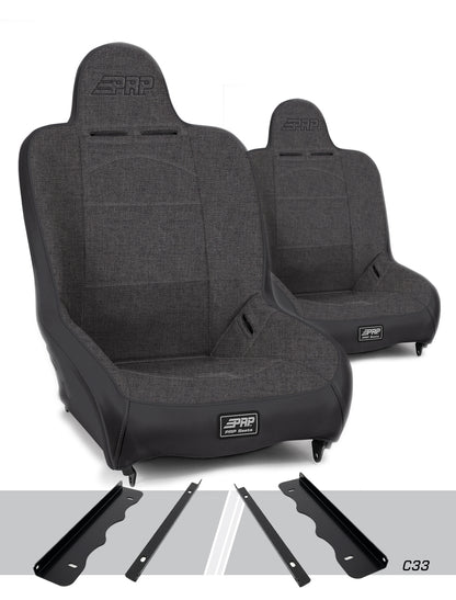 Premier High Back Suspension Seats Kit for 95-01 Jeep Cherokee XJ Pair PRP Seats