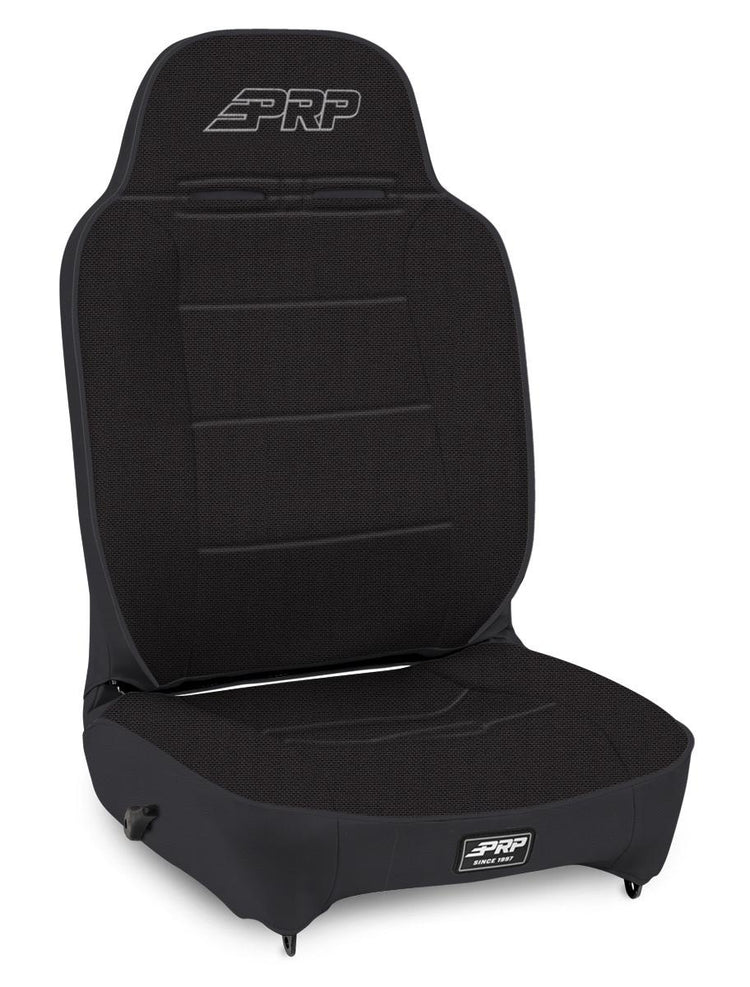 Enduro High Back Reclining Suspension Seat Passenger Side All Black - Black