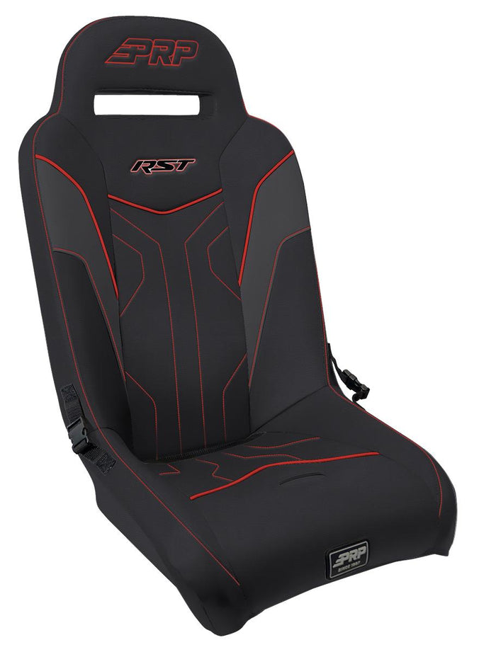 RST Suspension Seat Black and Red PRP Seats
