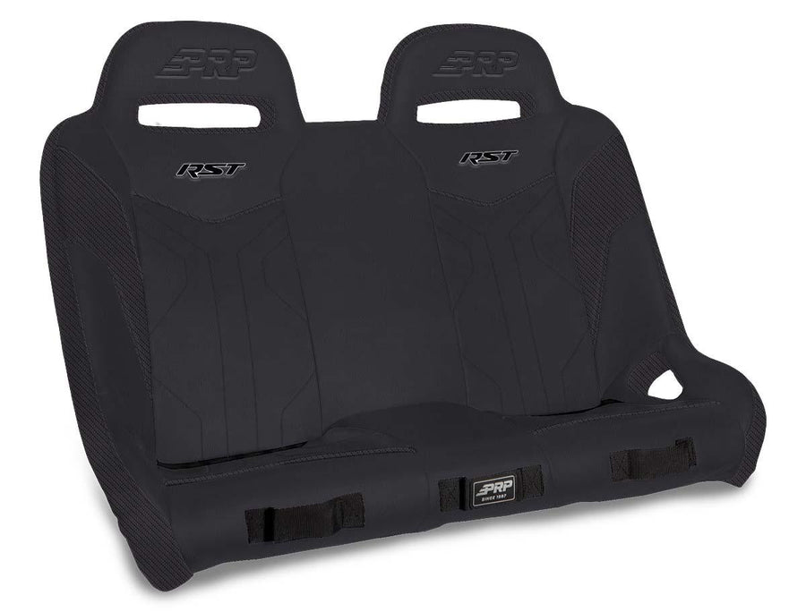 RST Quick Release Rear Suspension Bench Seat for Polaris RZR PRO XP4 PRO R4 Turbo R4 - Black