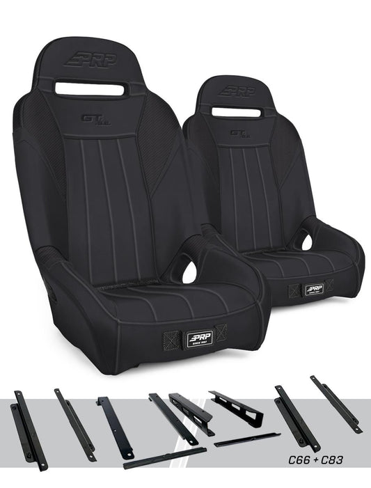 GT/S.E. Suspension Seats Kit for Honda Talon Pair - Black