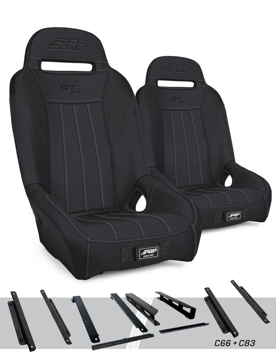 GT/S.E. Suspension Seats Kit for Honda Talon Pair - Black