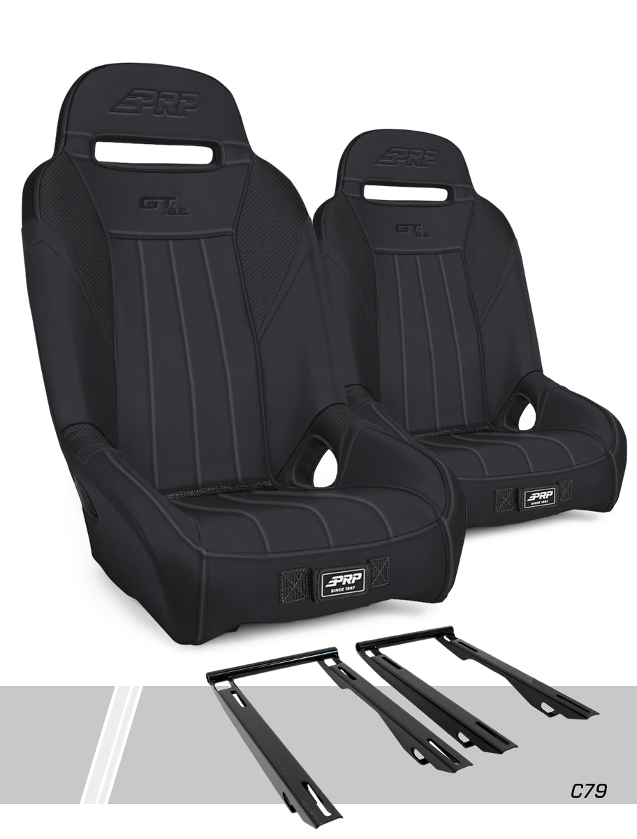 GT/S.E. Suspension Seats Kit for Polaris RZR PRO XP PRO R Turbo R Pair Black - Default Title
