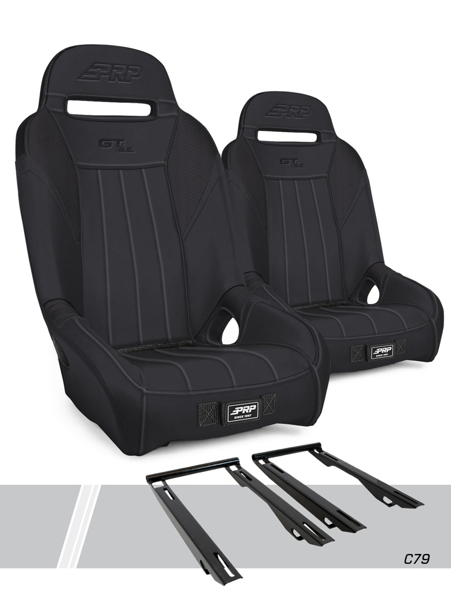 GT/S.E. Suspension Seats Kit for Polaris RZR PRO XP PRO R Turbo R Pair Black - Default Title