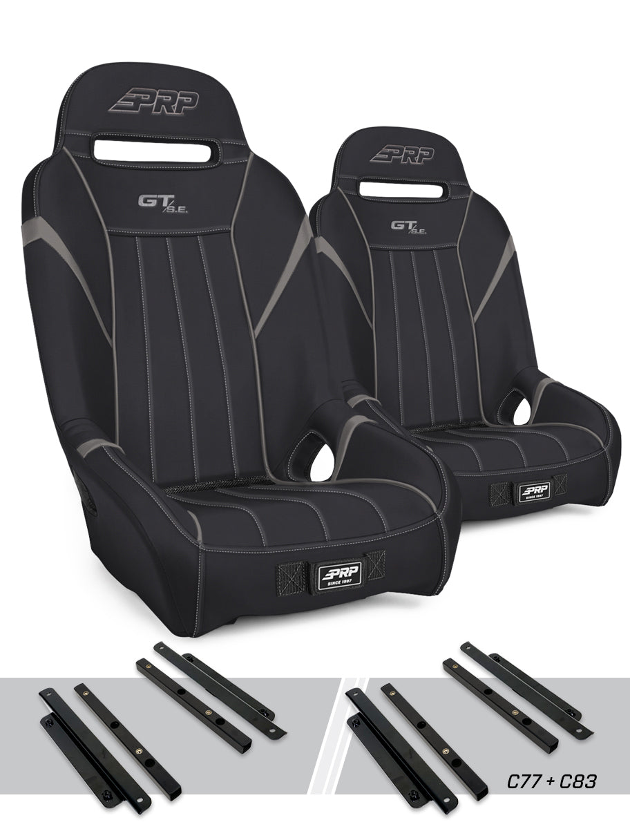 GT/S.E. Suspension Seats Kit for Polaris General RZR S 900 900 Trail Trail XP 1000 Turbo Turbo S RS1 Pair PRP Seats