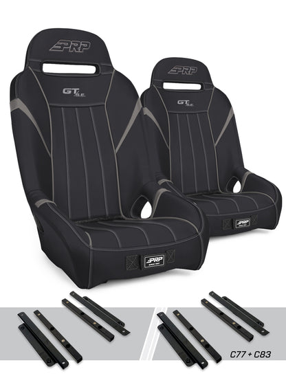 GT/S.E. Suspension Seats Kit for Polaris General RZR S 900 900 Trail Trail XP 1000 Turbo Turbo S RS1 Pair PRP Seats