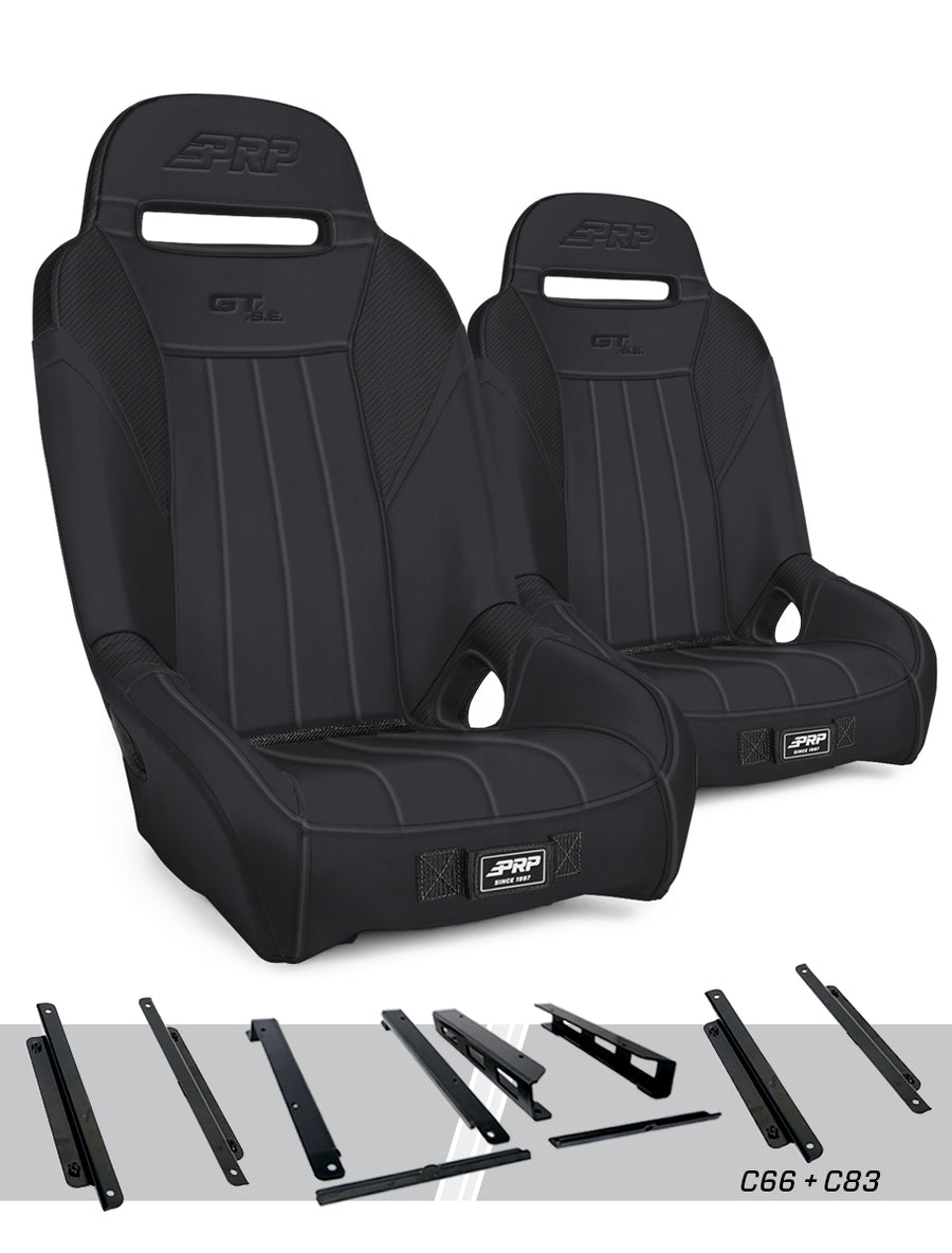 GT/S.E. Suspension Seats Kit for Can-Am Maverick X3 Pair - Black