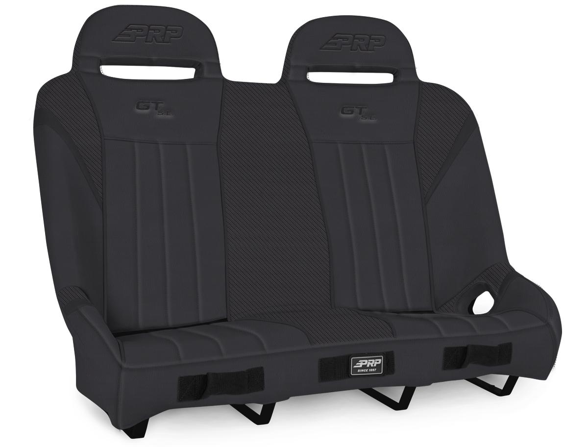 GT/S.E. Quick Release Rear Suspension Bench Seat for Polaris RZR PRO XP4 PRO R4 Turbo R4 - Black