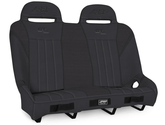 GT/S.E. Quick Release Rear Suspension Bench Seat for Polaris RZR PRO XP4 PRO R4 Turbo R4 - Black