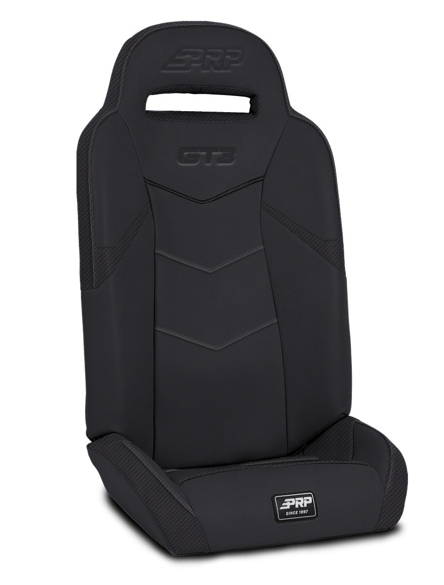 GT3 Fold Flat Rear Suspension Seats for Polaris RZR PRO XP4 PRO R4 Turbo R4 Pair - Black