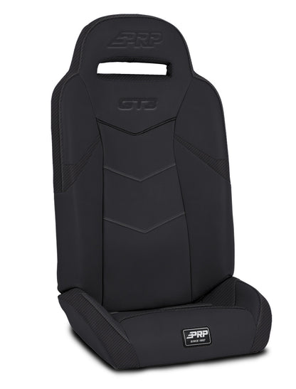 GT3 Fold Flat Rear Suspension Seats for Polaris RZR PRO XP4 PRO R4 Turbo R4 Pair - Black