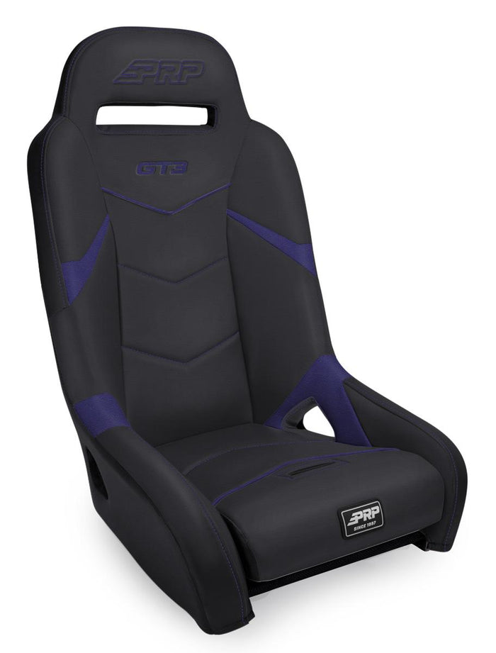 GT3 Suspension Seat Black and Purple PRP Seats