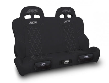 XCR Quick Release Rear Suspension Bench Seat with Diamond Stitch and Front Pockets for Polaris RZR PRO XP4 PRO R4 Turbo R4