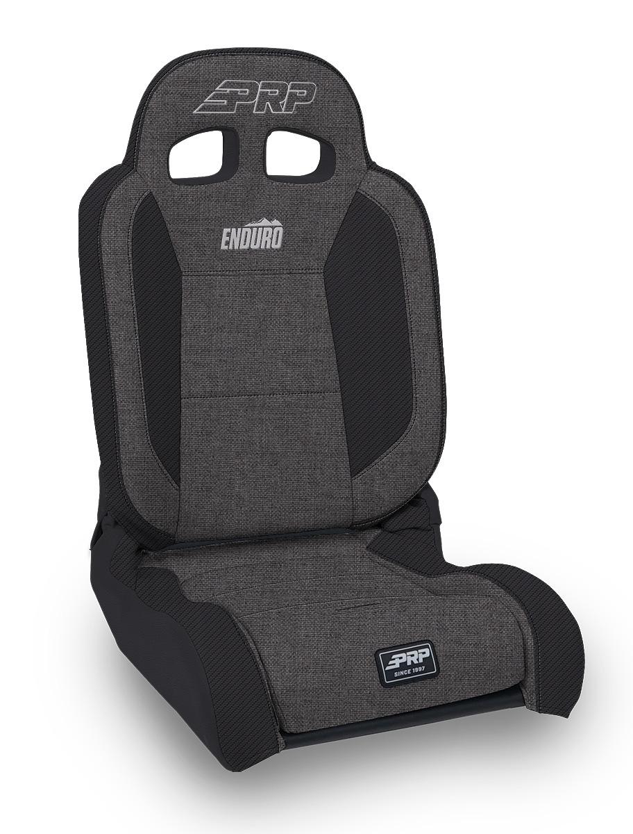 EnduroDaily Reclining Suspension Seat Black and Gray Tweed Passenger PRP Seats