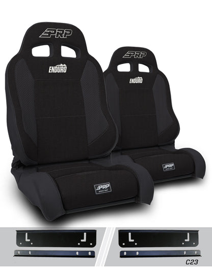 Enduro Elite Suspension Seat Trek Edition Kit for 97-02 Jeep Wrangler TJ Pair PRP Seats
