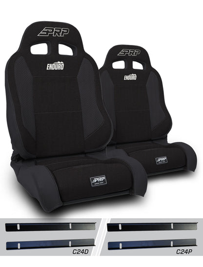 Enduro Elite Suspension Seat Trek Edition Kit for 03-06 Jeep Wrangler TJ Pair PRP Seats
