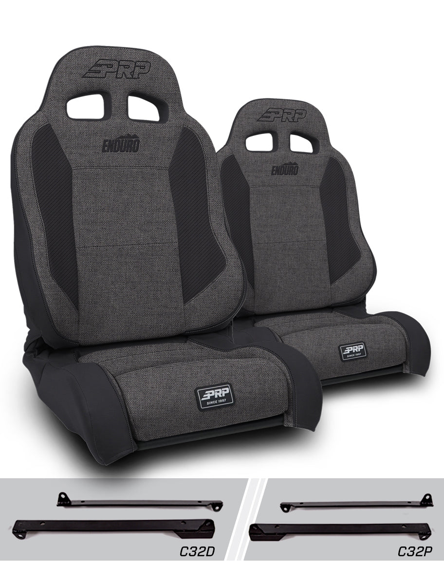 Enduro Elite Suspension Seat Trek Edition Kit for Jeep Wrangler CJ7/YJ Pair PRP Seats